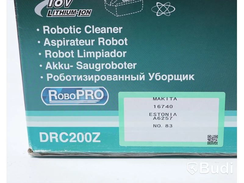 Robotdammsugare - Makita DRC200Z. Nypris ca 11000 kr. Ny, Obruten förpackning.
