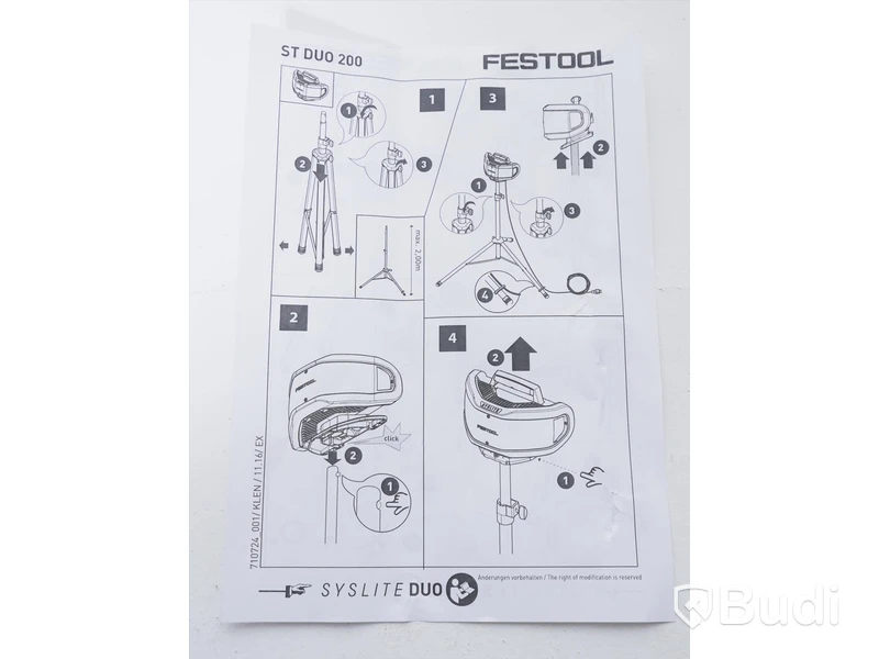 Stativ - Festool ST DUO 200. Nypris ca 2000 kr. Ny.