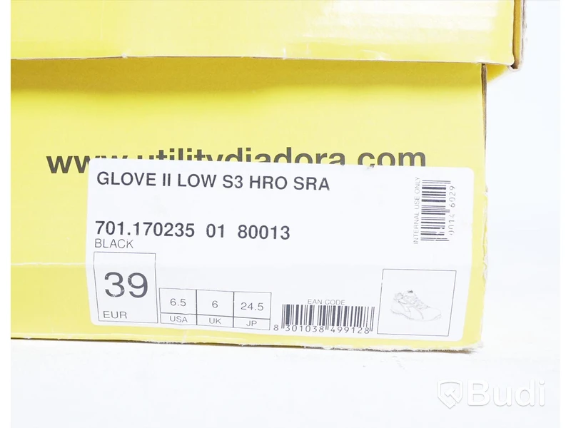 Skyddsskor - Diadora Utility Glove II S3 HRO SRA, stl 39 samt iläggssulan Ironman All Sport. Ny.