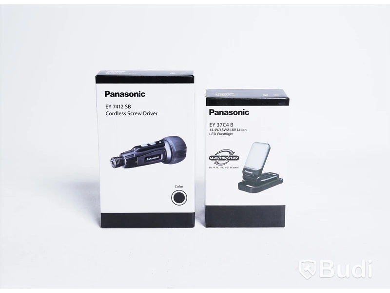 Miniskruvdragare samt LED-lampa - Panasonic EY7412SB samt EYC4B. Ny.