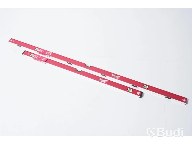 Vattenpass, 2st - Milwaukee Redstick Compact 122cm och 183cm. Ny. OBS! ena saknar gummiskydd på änderna