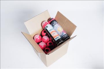 Märkfärg 13-pack - blandning av Soppec Fluo TP och Mercalin Marker, mörkrosa
