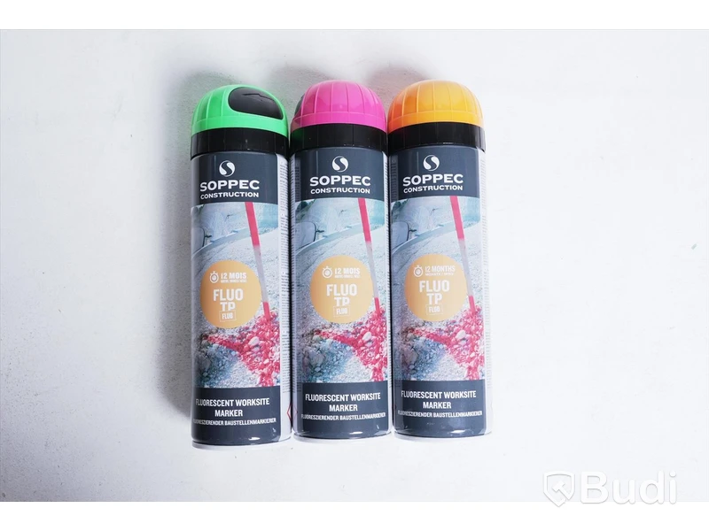 Märkfärg 13-pack - blandning av Soppec Fluo TP och Mercalin Marker, blandade färger, se bilder.