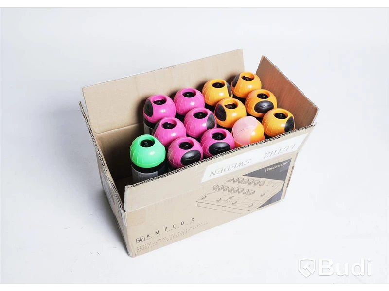 Märkfärg 13-pack - blandning av Soppec Fluo TP och Mercalin Marker, blandade färger, se bilder.
