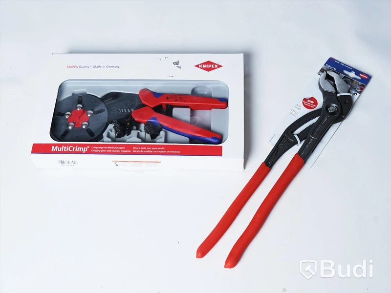 1 st crimptång samt 1 st polygriptån - Knipex 97 33 01 MultiCrimp samt Cobra XL. Ny.