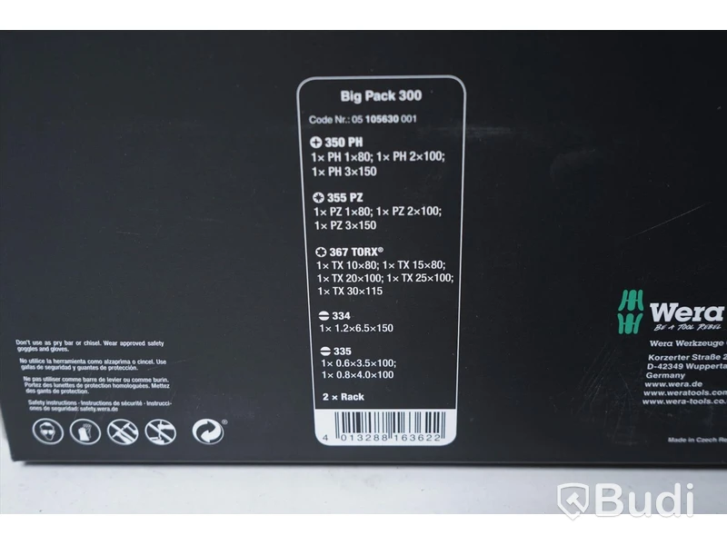Skruvmejselsats - Wera kraftform big pack 300, 14 delar. Nypris cirka: 1000kr.