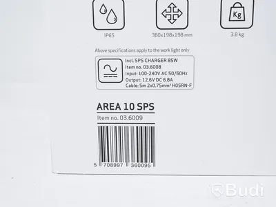 Arbetslampa - Scangrip Area 10 SPS. Nypris ca 5000 kr. Ny.