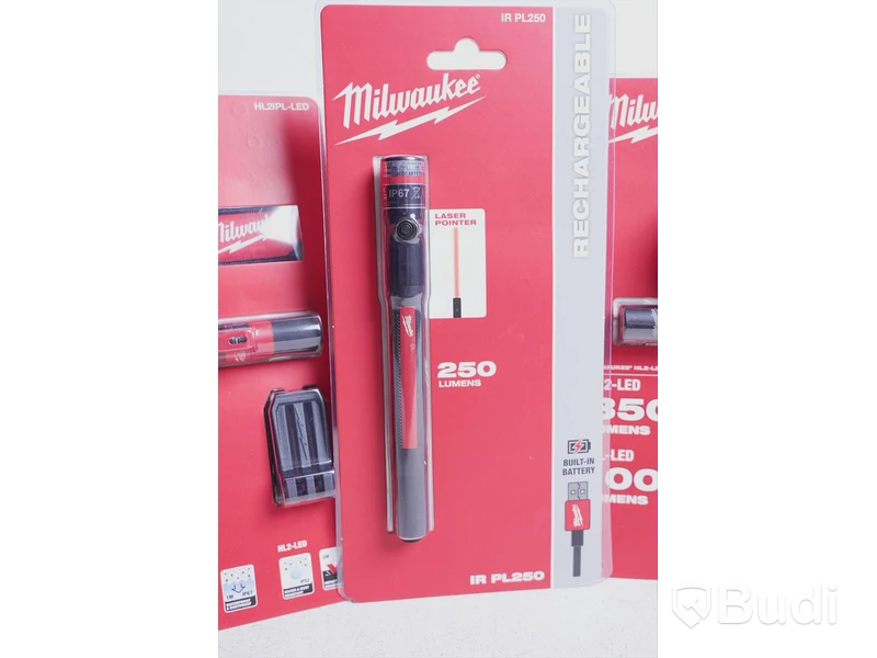 Pannlampa & Laserpekare - Milwaukee HL2 LED (2), Milwaukee IPL-LED (1)