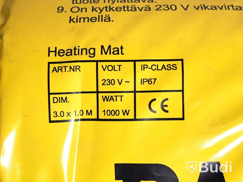 1 st Tjältingsmatta - Ramirent 3m2 1000W Heating Mat