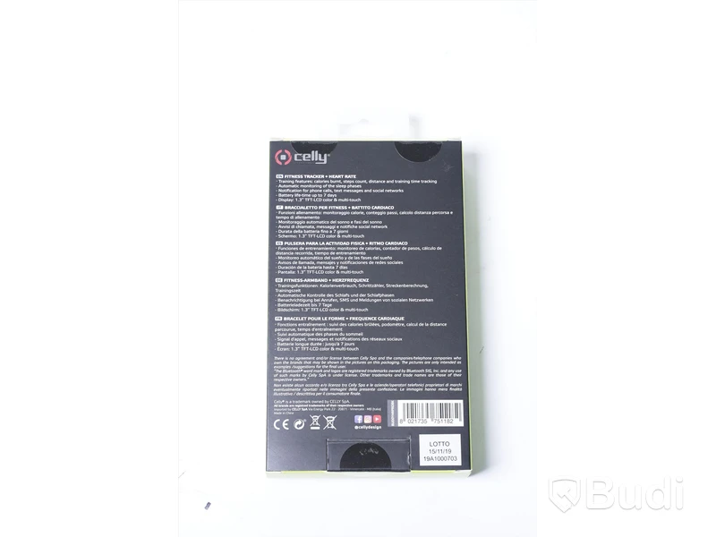 Smartwatch NY  – Celly Fitness Tracker Buddyhrprobk ord. pris inkl moms ca: 999 kr