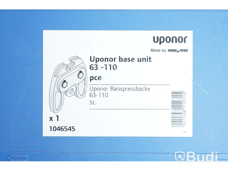 Pressback - Uponor Base unit 63-110 pce