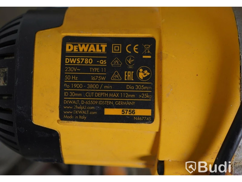 Kap- och gersåg. Dewalt DWS780.