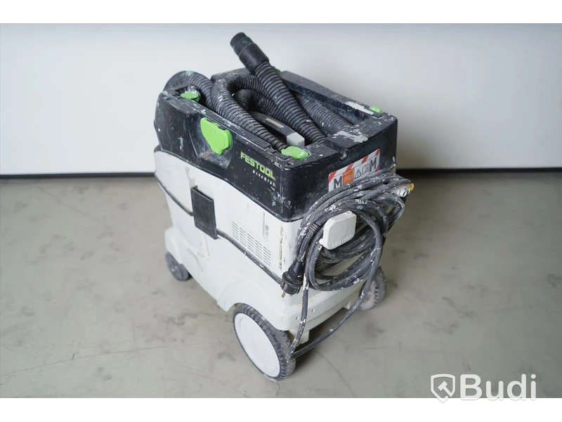 Dammsugare, Festool CTM 36 E AC med tillhörande munstycken. Ej funktionstestad.