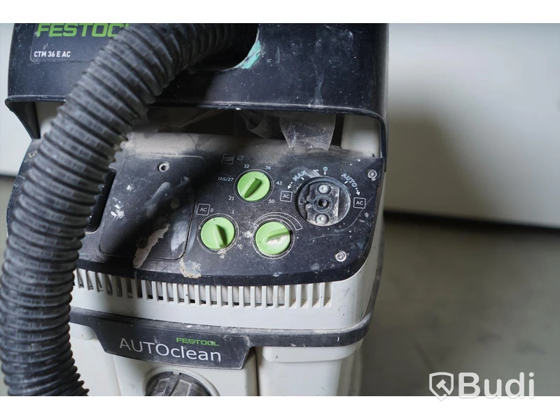 Dammsugare, Festool CTM 36 E AC med tillhörande munstycken. Ej funktionstestad.