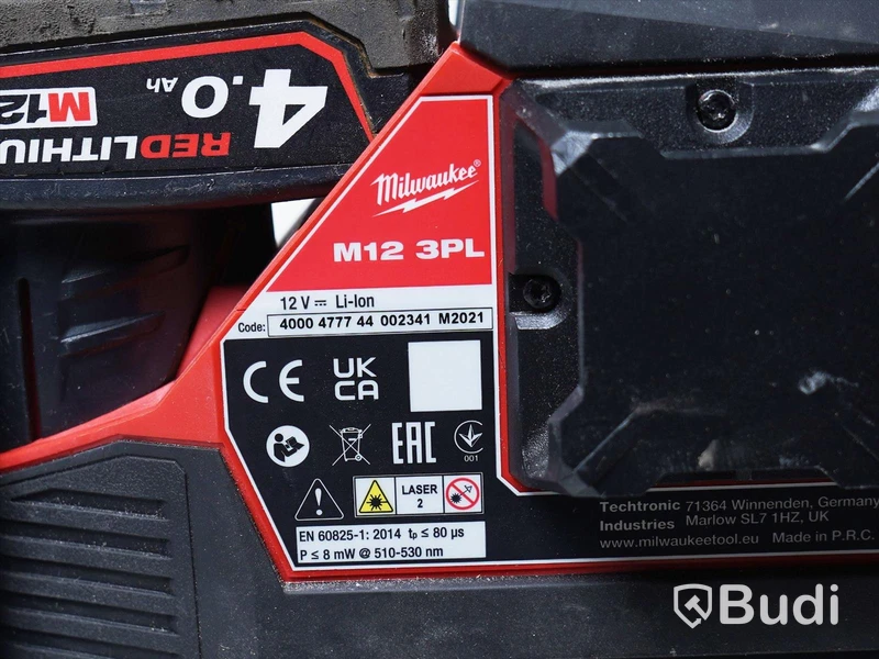 Korslaser och Laserstativ - Milwaukee M12 3PL och TRP 120, OBS! Säljs utan laddare.