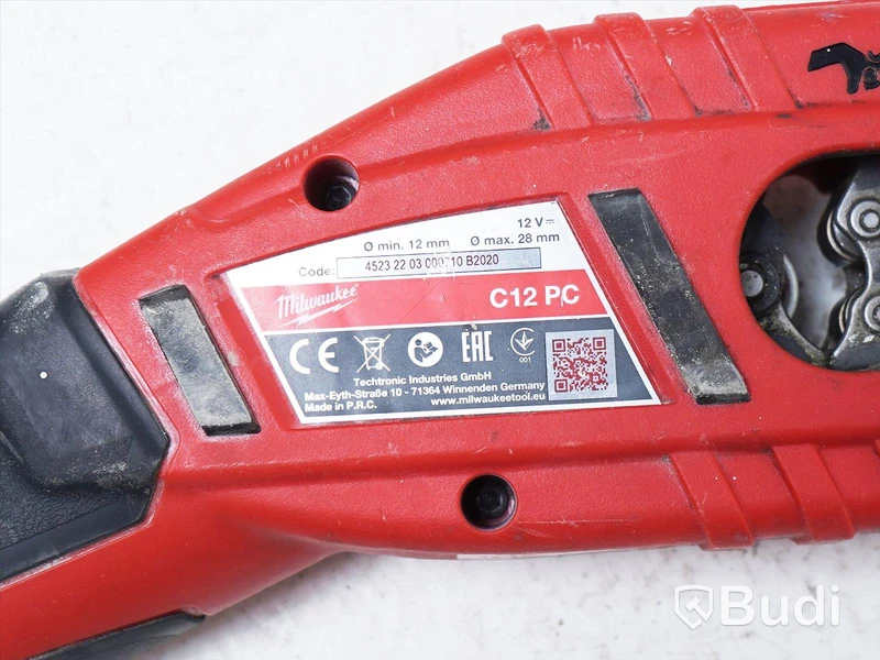 Kopparrörkap & Borrhammare - Milwaukee M12 CH och C12 PC, OBS! Säljs utan batteri och laddare.