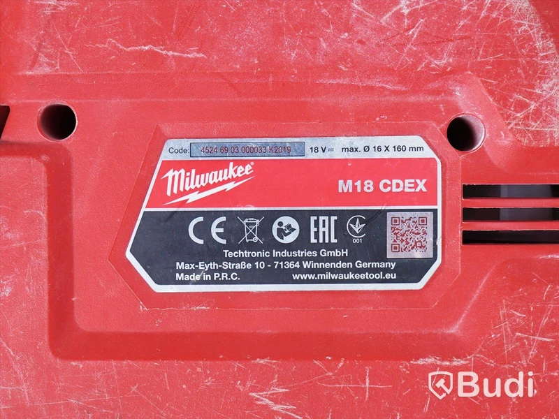 Borrhammare och dammutsug - Milwaukee M18 CH och CDEX, OBS! Säljs utan batteri och laddare.