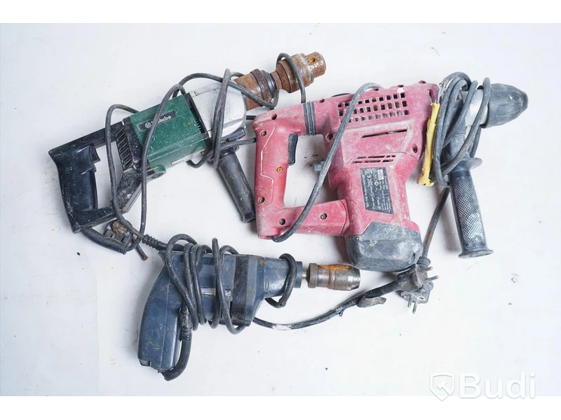3 st. Borrmaskiner Metabo, Holz-Her, Meec Tools