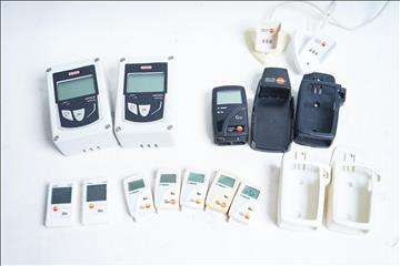 2 st. Datalogger Testo 174T, Testo 174 5 st. Testo 175-T3 1 st. Kimo KTH-CO2