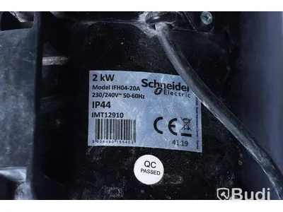 Värmefläkt Schneider 2kW IP44