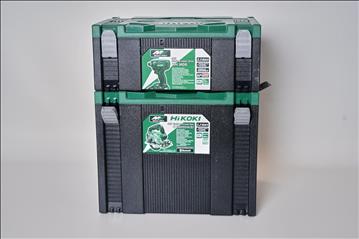 Hikoki cirkelsåg och slagskruvdragare med laddare, utan batteri