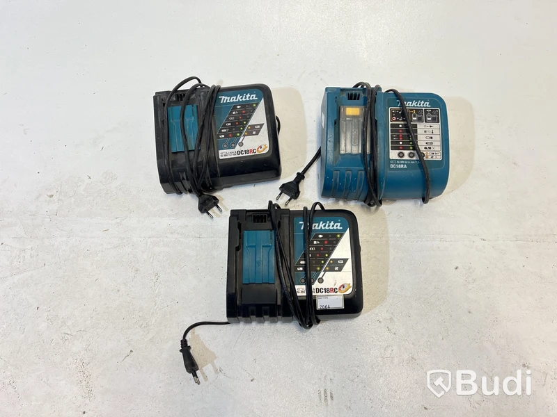 3 st. Batteriladdare Makita olika modeller