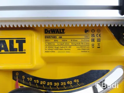 Bordcirkelbord DWE 7485-qs med stativ DE7450 Dewalt