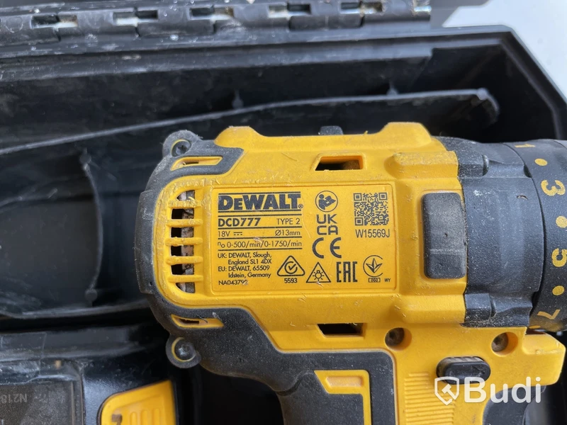 Borrskruvdragare, Dewalt, DCD777M2T