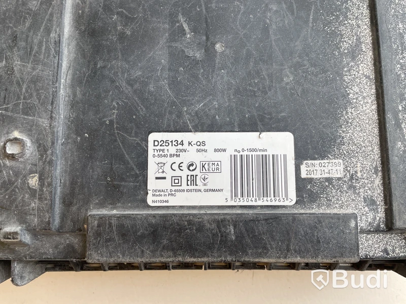 Borrhammare, Dewalt D25134K