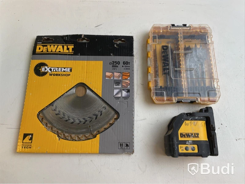 Dewalt korslaser samt andra tillbehör