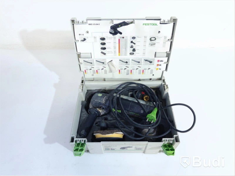 Excenterslip RAS 115.04 E-set Festool med tillbehör