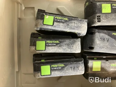 6 st. Batterier Festool, olika modeller