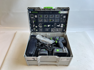 Skruvdragare Festool TXS 18 Laddare ingår, 2 batterier ingår Serienr. 40209777