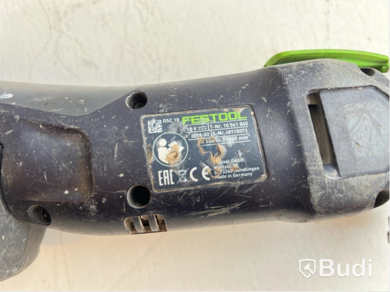 Multiverktyg festool OSC 18 - Serienummer: 40110073, Avtal A9128871
