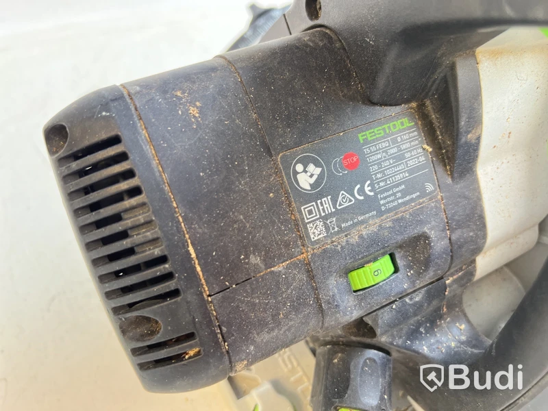Sänksåg Festool TS 55 Febq med styrskena Serienummer: 41135914