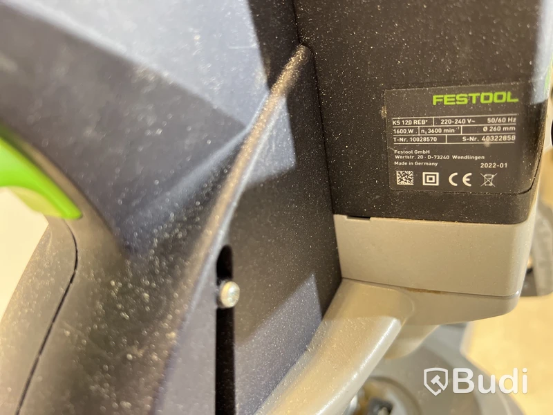Kap- och gersåg Festool KS 120 REB set  Serienummer: 40322858