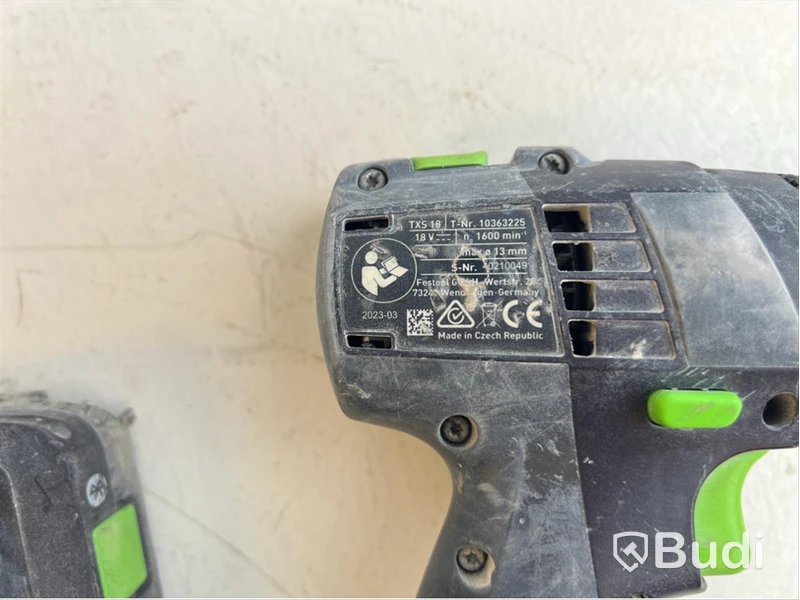 Skruvdragare Festool  TXS 18TXS 18 Serienr. 40210049
