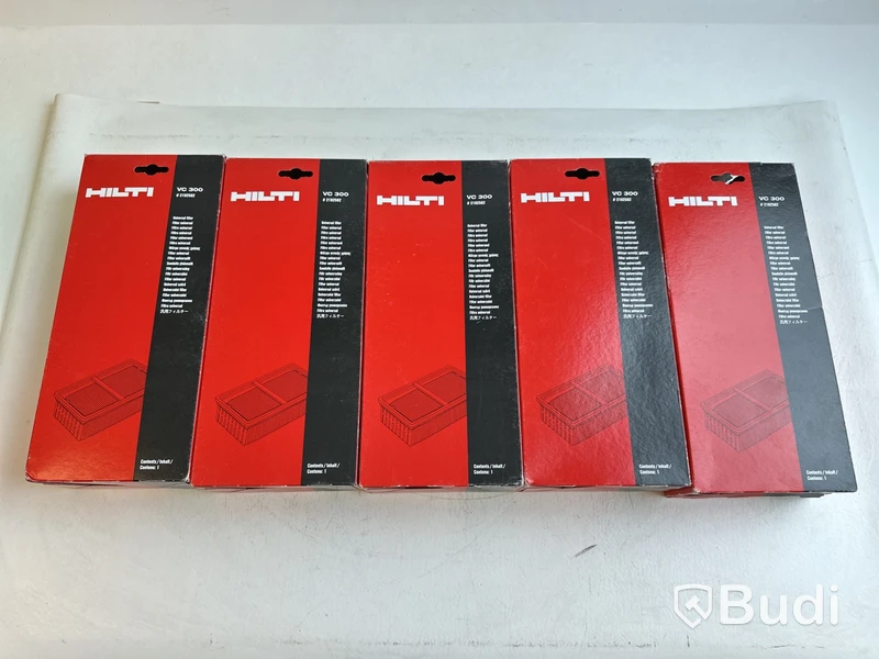 5 st. Dammsugarfilter Hilti, VC 300