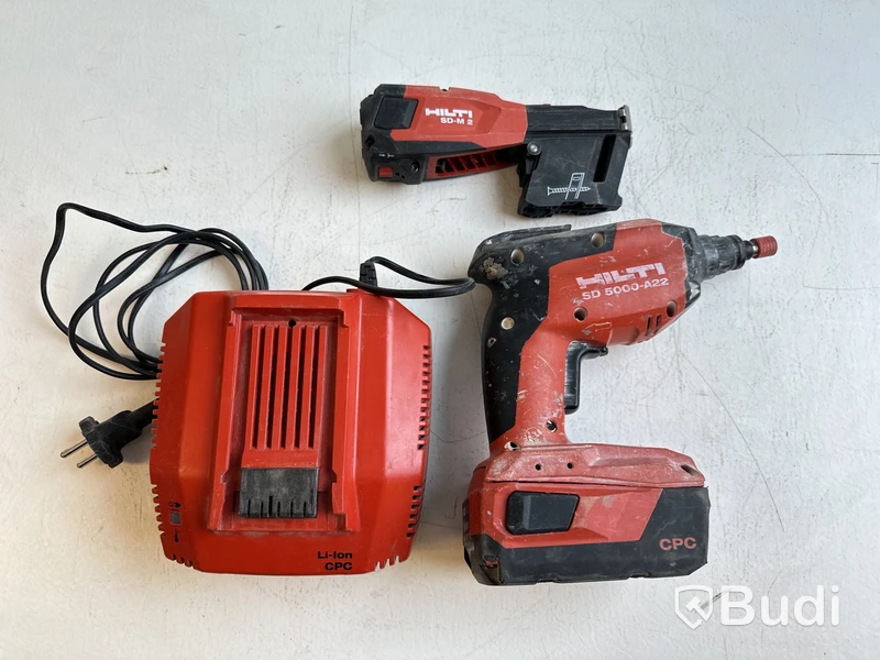 Gipsskruvdragare Hilti SD 5000-A22 och skruvmagasin SD-M 2