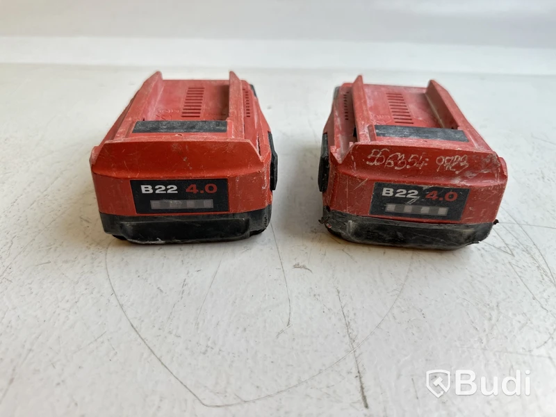 2 st. Batterier Hilti B22 4.0