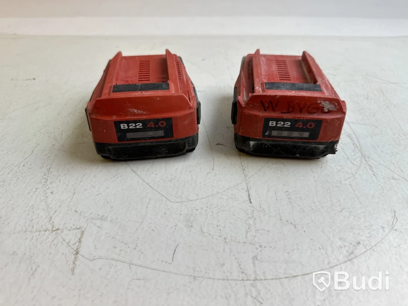 2 st. Batterier Hilti B22 4.0