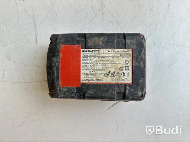 2 st. Batterier Hilti B22 4.0