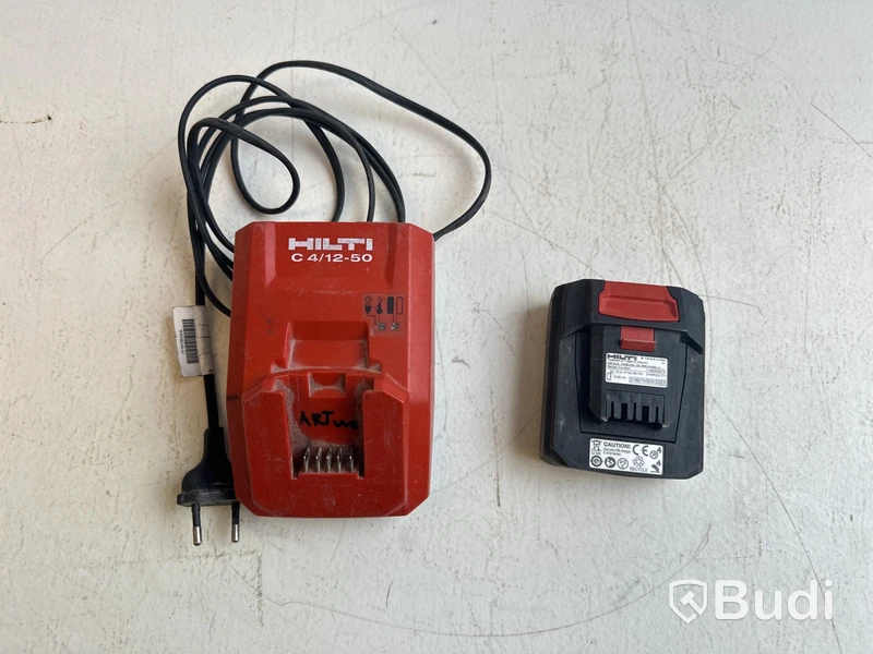 1 st. Laddare C 4/12-50 och 1 st. batteri B12 4.0, Hilti