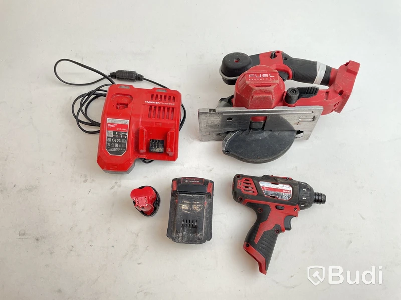 Cirkelsåg Milwaukee M18 FMCS och skruvdragare M12 BD