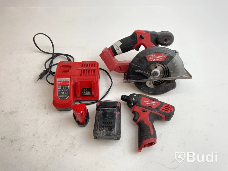Cirkelsåg Milwaukee M18 FMCS och skruvdragare M12 BD