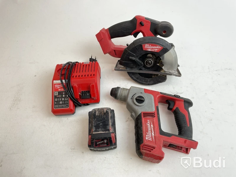 Cirkelsåg och borrhammare Milwaukee, M18 BH och M18 FMCS