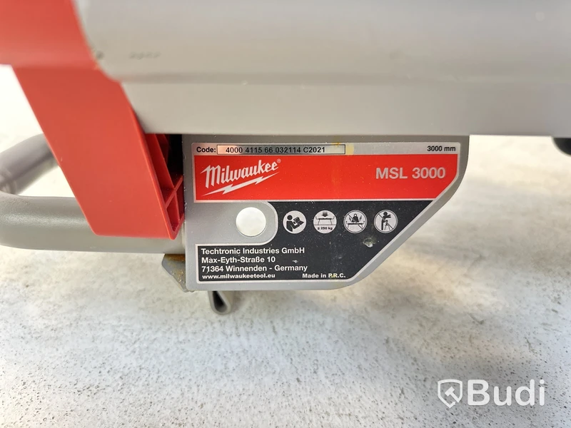Kap/gersåg med sågbord Milwaukee M18 FMS305, MSL 3000