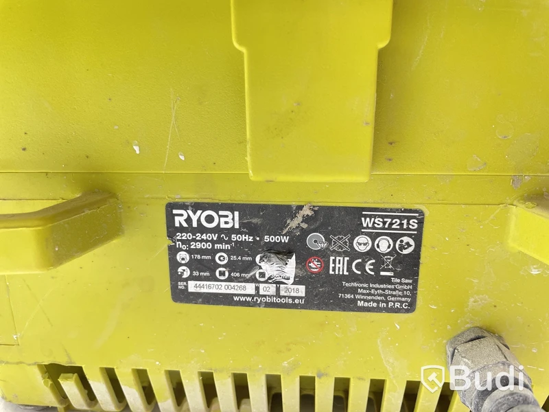 Kakelsåg Ryobi WS721S