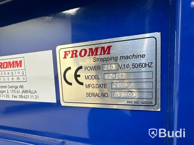 Bandningsmaskin/ strapping machine Fromm, EX-102