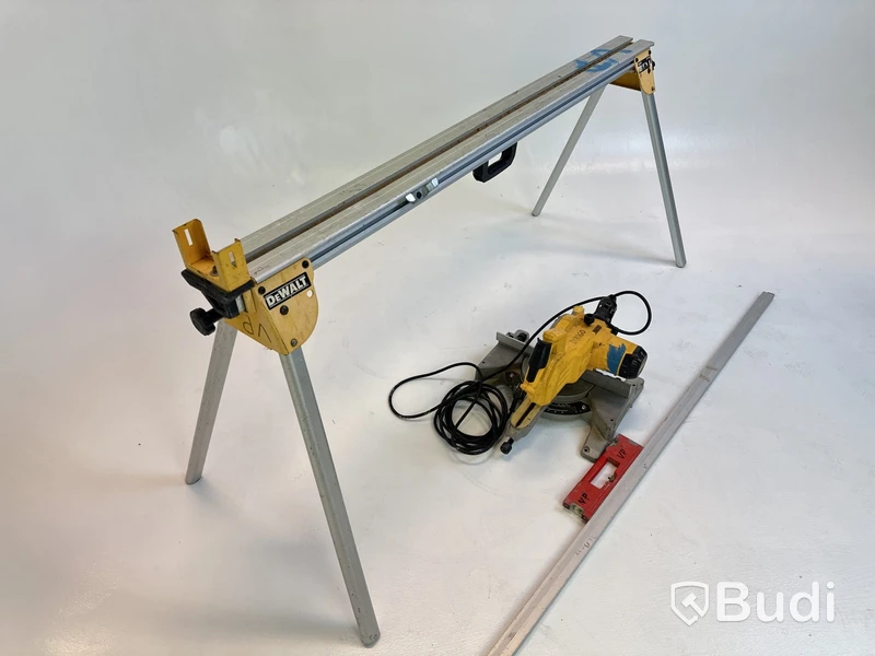 Kap- och gersåg Dewalt, DW777-qs samt vattenpass Hultafors